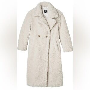 Ugg Gertrude Long Teddy Coat in Winter White